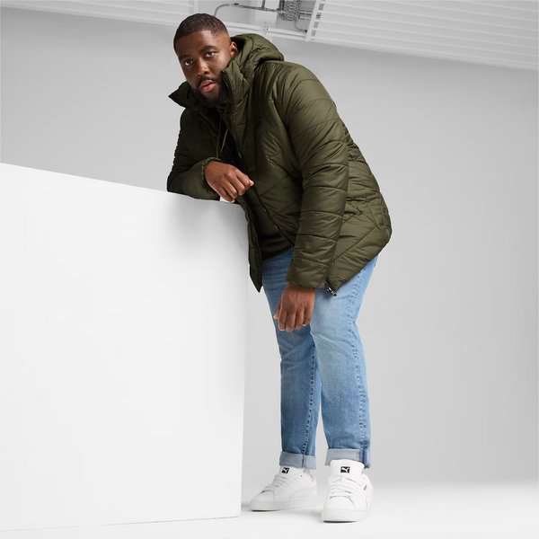 Kurtka męska ESS Hooded Padded Puma - zielony