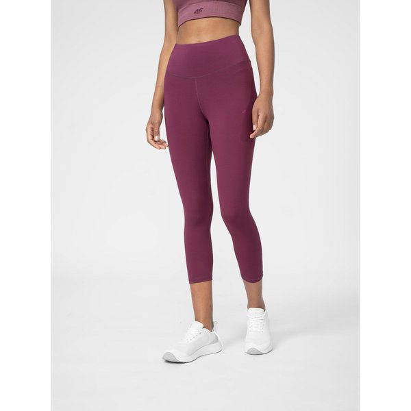 Legginsy damskie 4FSS23TFTIF122 4F - burgundowe