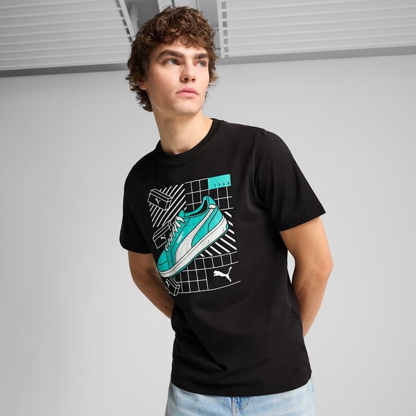 Koszulka męska Graphics Sneaker Tee Puma - Black