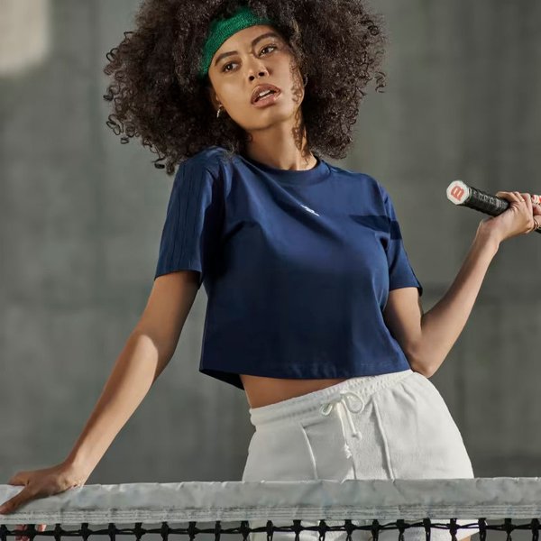 Koszulka, crop top damski Tennis Luxe Adidas