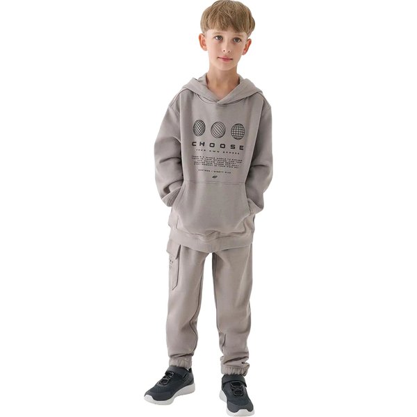 Bluza chłopięca TSWSM1226 4F - jasny szary