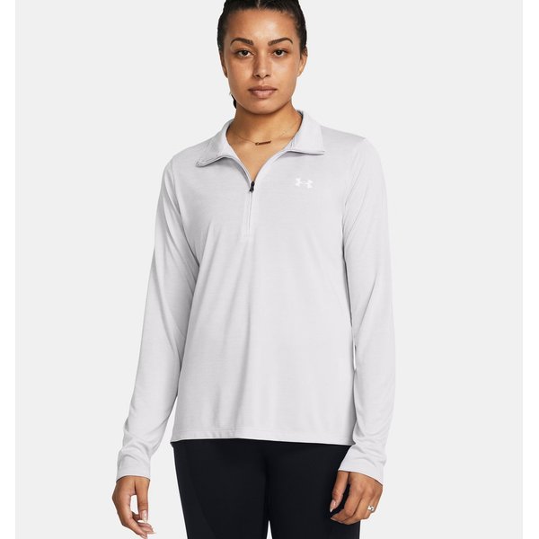 Bluza damska Tech 1/2 Zip Twist Under Armour - Halo Gray/White