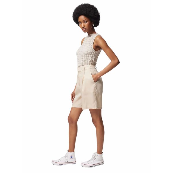 Spodenki damskie OTHWSS24TSHOF396 Outhorn - kremowy