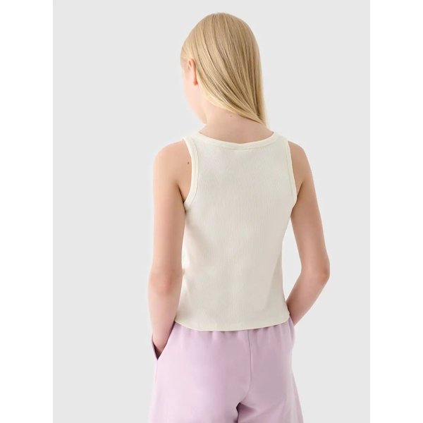 Bezrękawnik dziewczęcy TSLEF111 4F - złamana biel