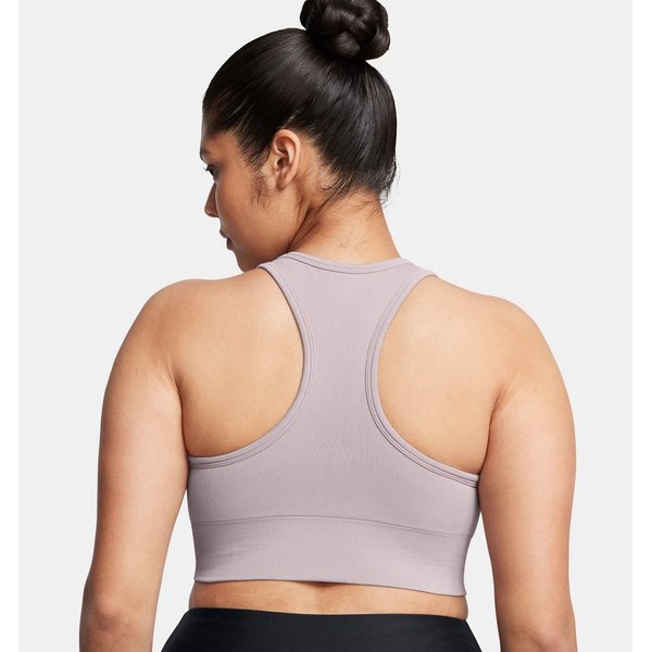 Biustonosz sportowy damski Vanish Seamless Mid Bra Under Armour - beż