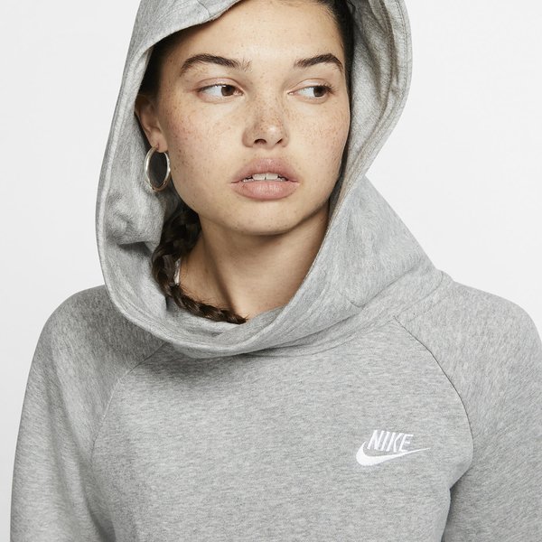 Bluza damska z kapturem Sportswear Essentials Fleece Nike - szara