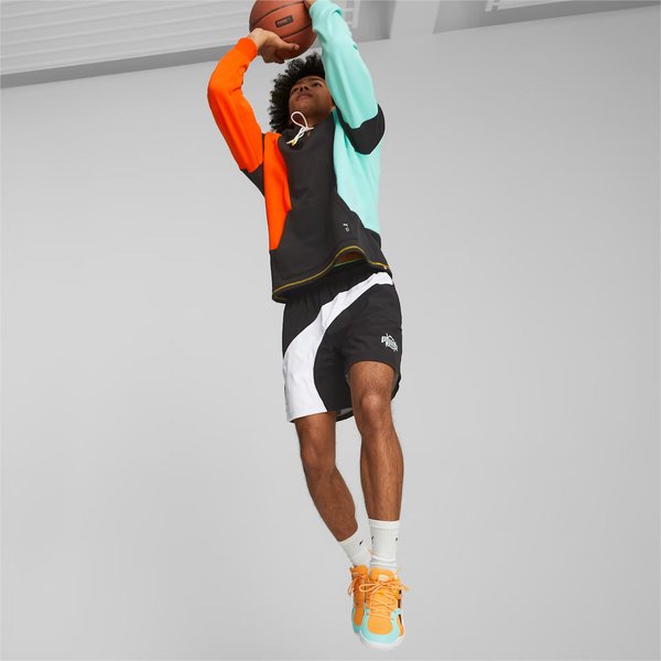 Buty sportowe halowe TRC Blaze Court Puma - pomarańczowe