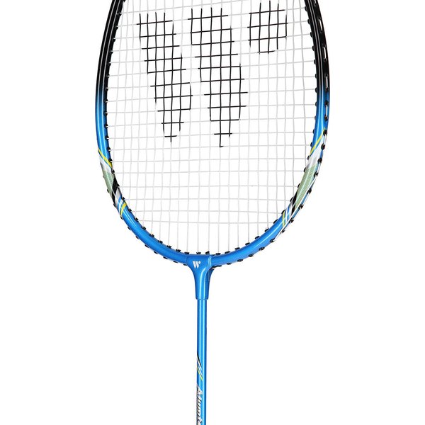 Zestaw rakiet do badmintona z pokrowcem Alumtec Wish - zielony/niebieski