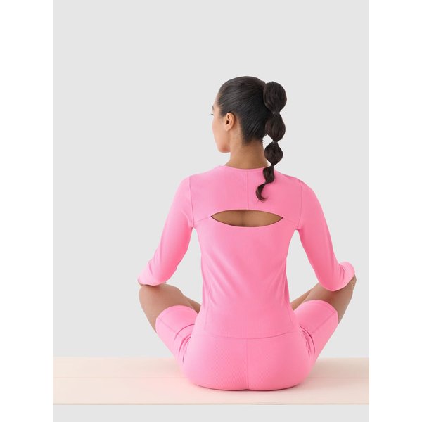 Longsleeve damski TFLOF250 4F - różowy