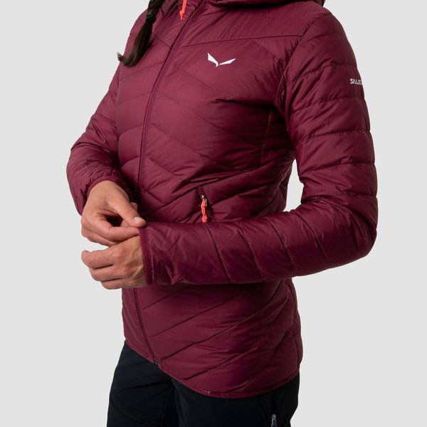 Kurtka puchowa damska Brenta Salewa - etruscan red