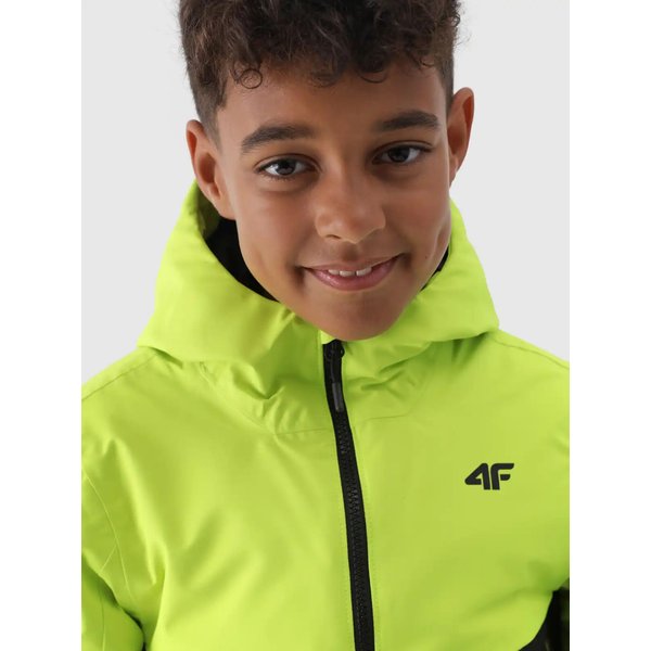 Kurtka narciarska chłopięca TTJAM535 4F - soczysta zieleń