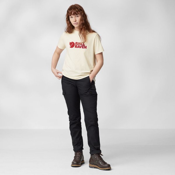 Koszulka damska Logo Fjallraven - Grey-Melange