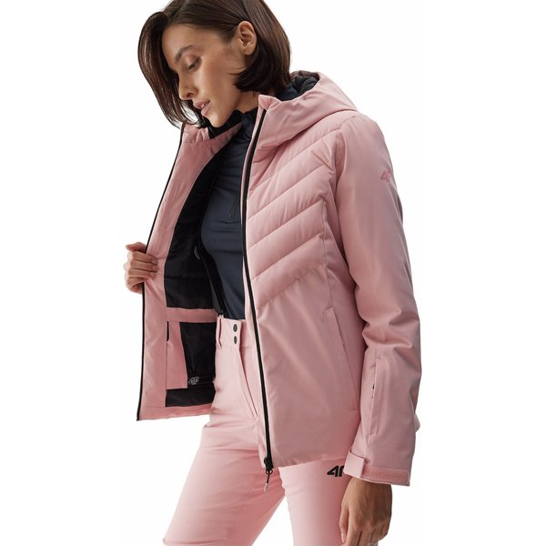 Kurtka narciarska damska 4FAW23TJACF122 4F - jasny róż