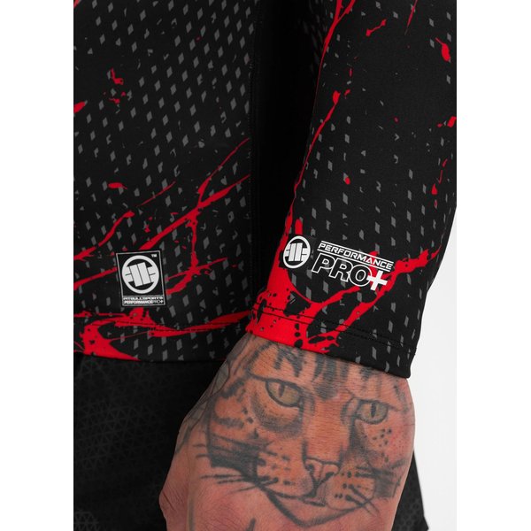 Longsleeve męski Mens Rash Longsleeve Net Camo 2 Pitbull West Coast - czarny