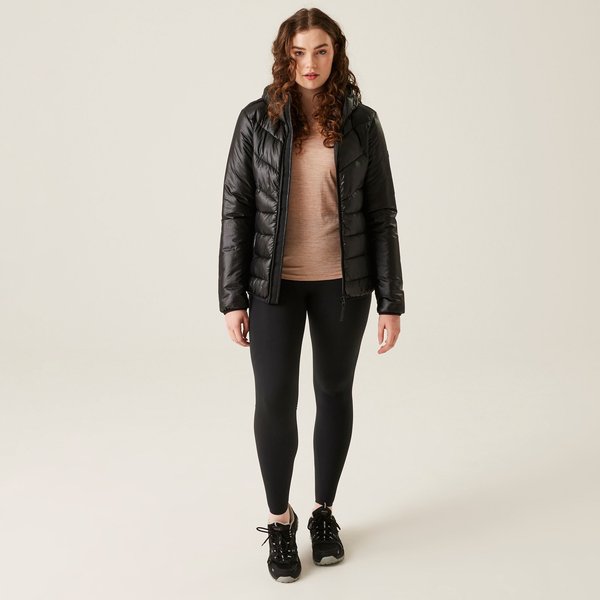 Kurtka puchowa damska Heatherly Regatta - black