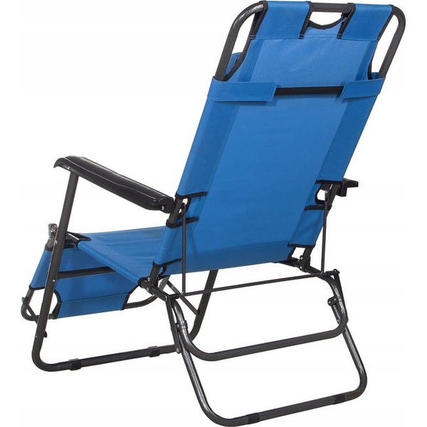 Leżak ogrodowy Springos - niebieski