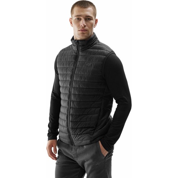 Kamizelka męska 4FAW23TVESM062 4F - głęboka czerń