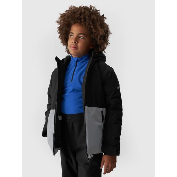 Kurtka narciarska chłopięca TTJAM533 4F - szary
