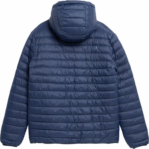 Kurtka puchowa dwustronna męska 4FAW23TDJAM242 4F - granat