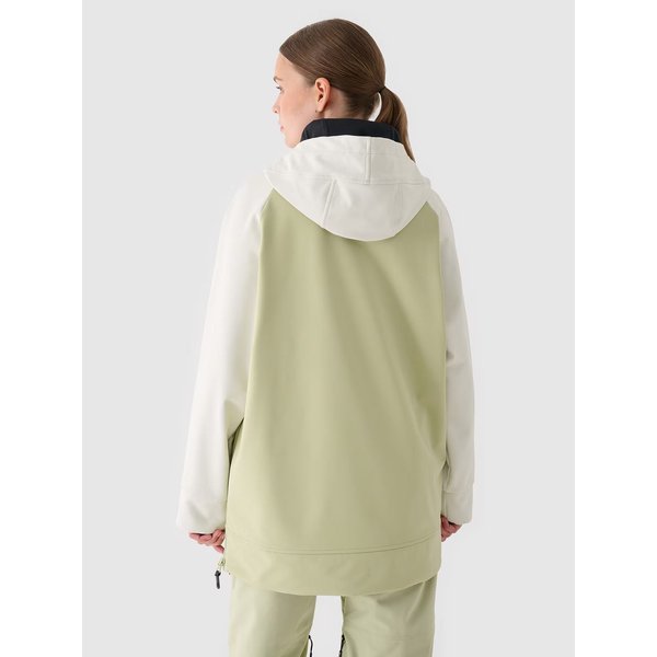 Bluza snowboardowa damska FOB TSOFF289 4F - oliwkowy