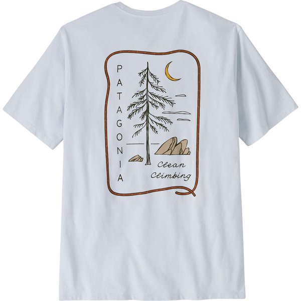 Koszulka męska Clean Climb Roots Responsibili Patagonia - white