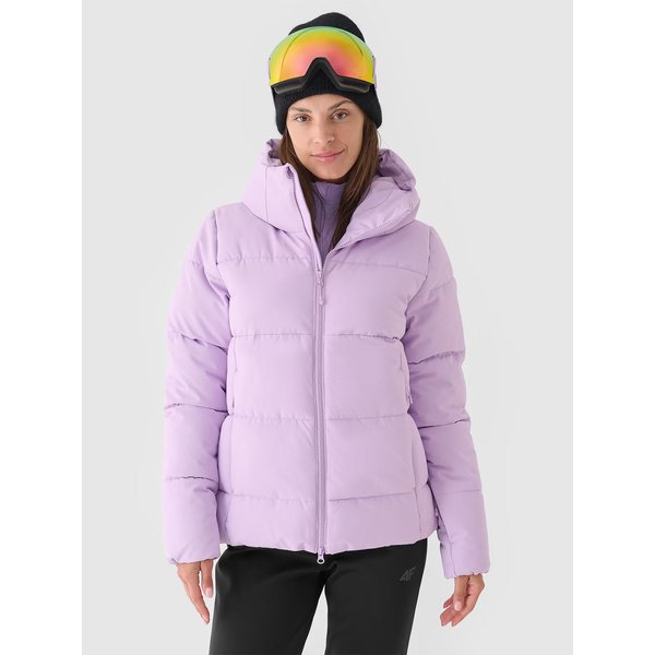 Kurtka narciarska damska TTJAF573 4F - jasny fiolet