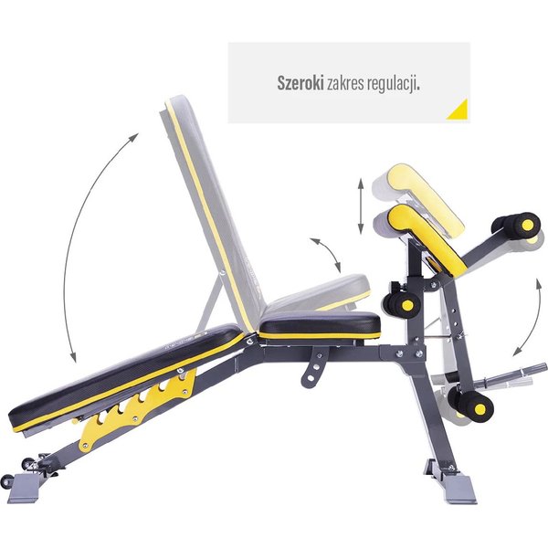 Ławka regulowana do ćwiczeń LS3061 4w1 HMS