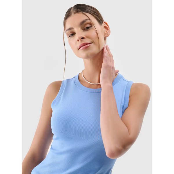 Bezrękawnik damski TSLEF132 4F - denim