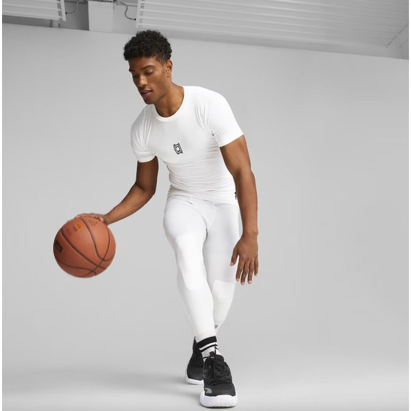 Koszulka męska Hoops Team SS Puma - white