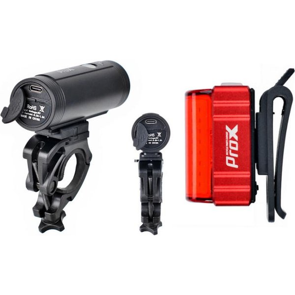 Zestaw lamp rowerowych Spika Set + Zeta S Prox