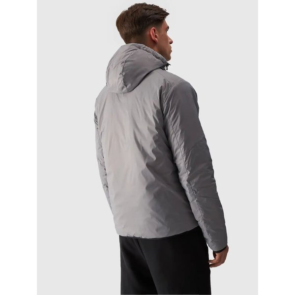 Kurtka puchowa dwustronna męska TDJAM486 4F - szary