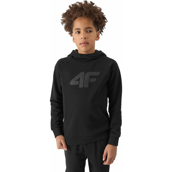 Bluza chłopięca 4FJWSS24TSWSM0925 4F - głęboka czerń