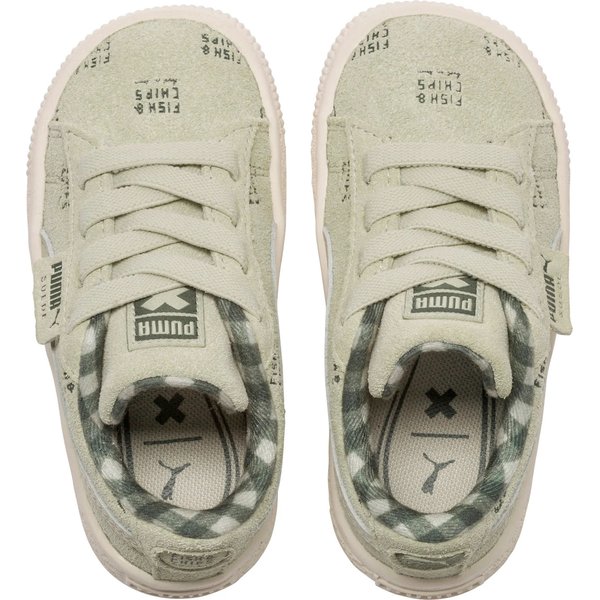 Buty Suede Green Fish & Chips TinyCottons Jr Puma