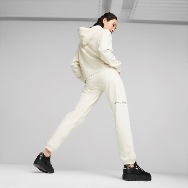 Spodnie dresowe damskie ESS Better Puma - beżowy