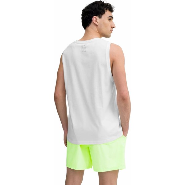 Bezrękawnik, tank top męski 4FSS23TTSHM368 4F - biała