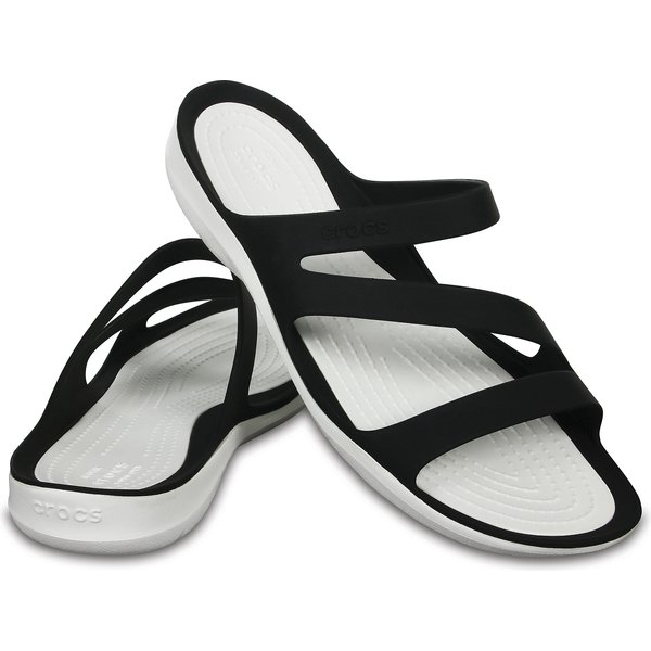 Klapki Swiftwater Crocs - black/white