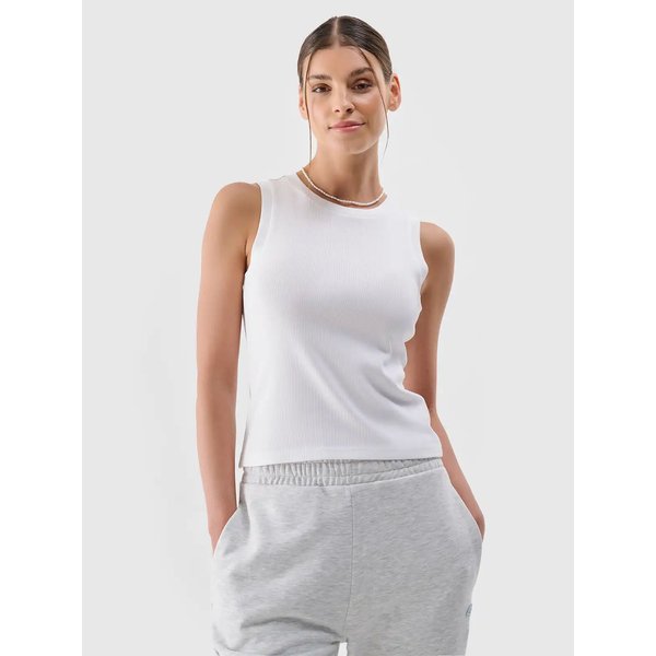 Bezrękawnik damski TSLEF132 4F - biały