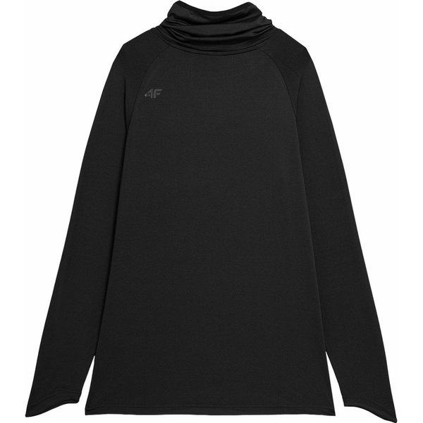 Longsleeve męski 4FAW23UBRUM037 4F - głęboka czerń