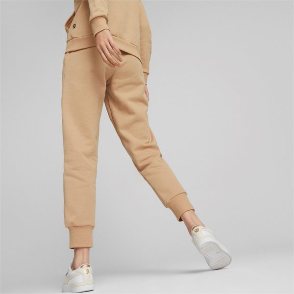 Spodnie dresowe damskie ESS Sweatpants FL Puma - dusty tan