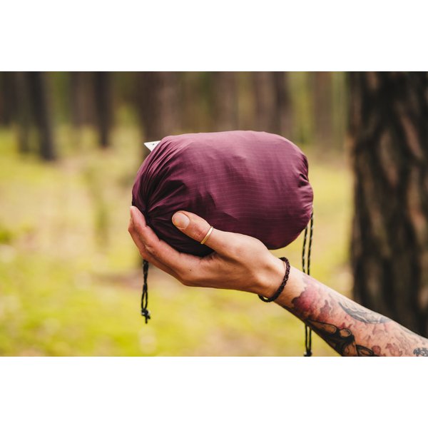 Hamak dwuosobowy z moskitierą Draka 330x145cm Lesovik - Burgundy Ron