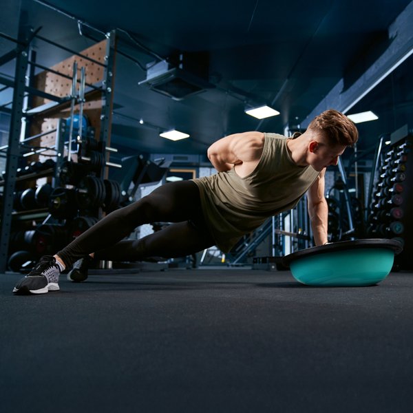 Platforma do balansowania półpiłka do ćwiczeń Flex Core + pompka Gymtek - mint