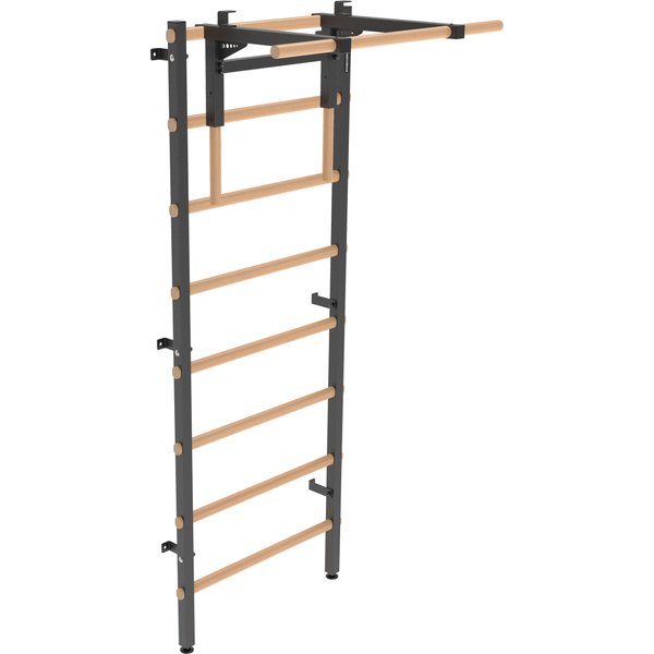 Drabinka gimnastyczna 210x80 cm z drążkiem do ćwiczeń EH-DG06 + DA32 Endorfit - czarna