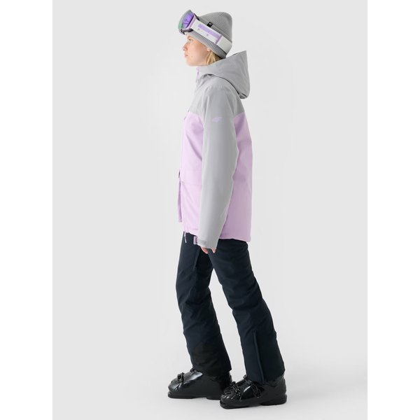 Kurtka narciarska damska TTJAF594 4F - jasny fiolet