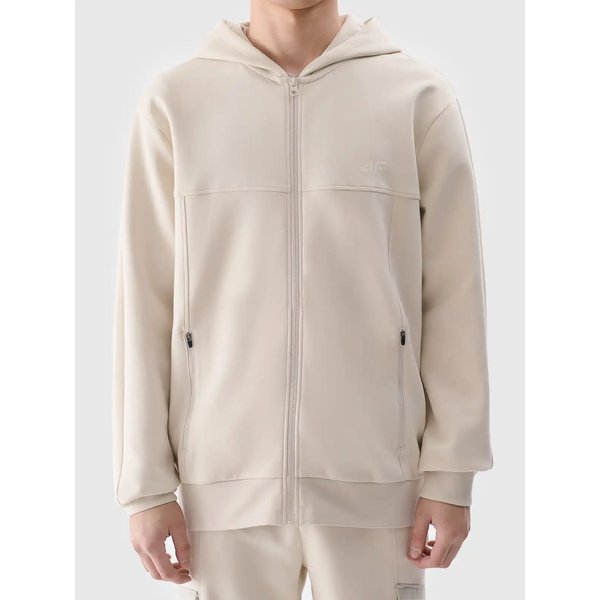 Bluza męska TSWSM1537 4F - kremowy