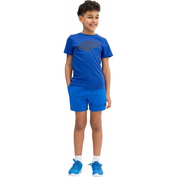 Spodenki chłopięce 4FJSS23TSHOM048 4F - niebieskie