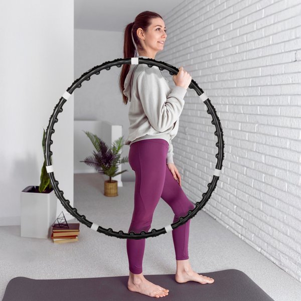 Hula hop składane z masażerem 100cm Gymtek