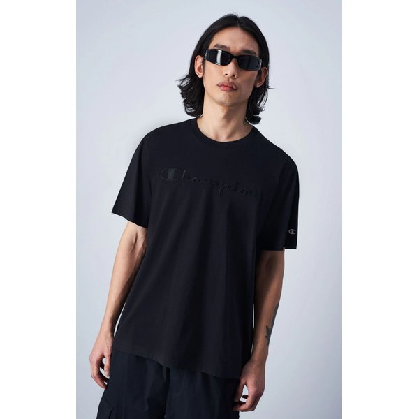 Koszulka męska Logo Script Comfort Champion - czarna