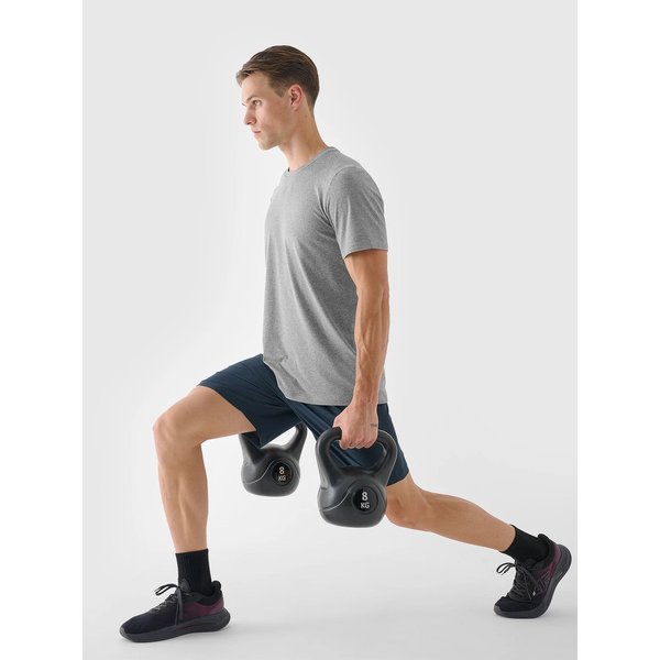 Koszulka męska TFTSM1003 4F - szary melanż