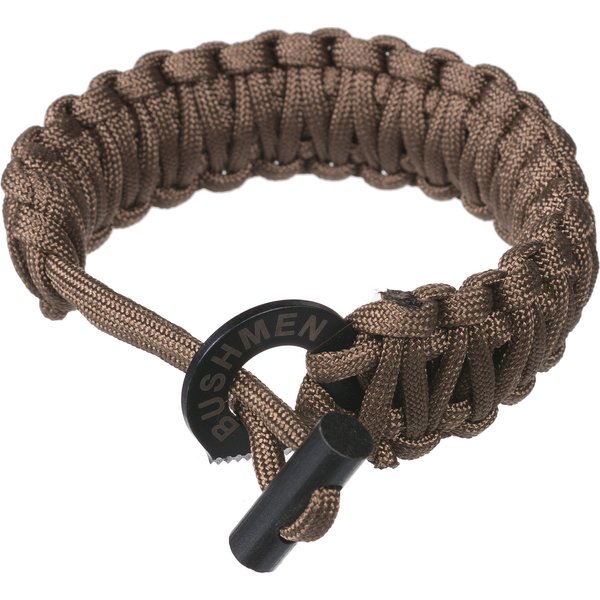 Bransoletka przetrwania 6m Bushmen Travel Gear - brązowa
