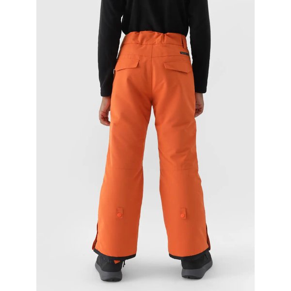 Spodnie narciarskie chłopięce TFTRM658 4F - pomarańcz